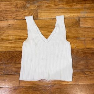 Brandy Melville Knit White Tank
